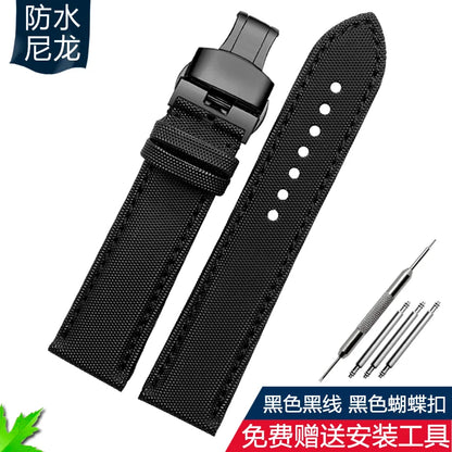 Per Blancpain Fifty Fathoms SEIKO 5 Water Ghost Citizen BM8475 Cinturino in Nylon da Uomo 20mm 21mm 22mm 23mm 24mm Cinturino per Orologio in Tela
