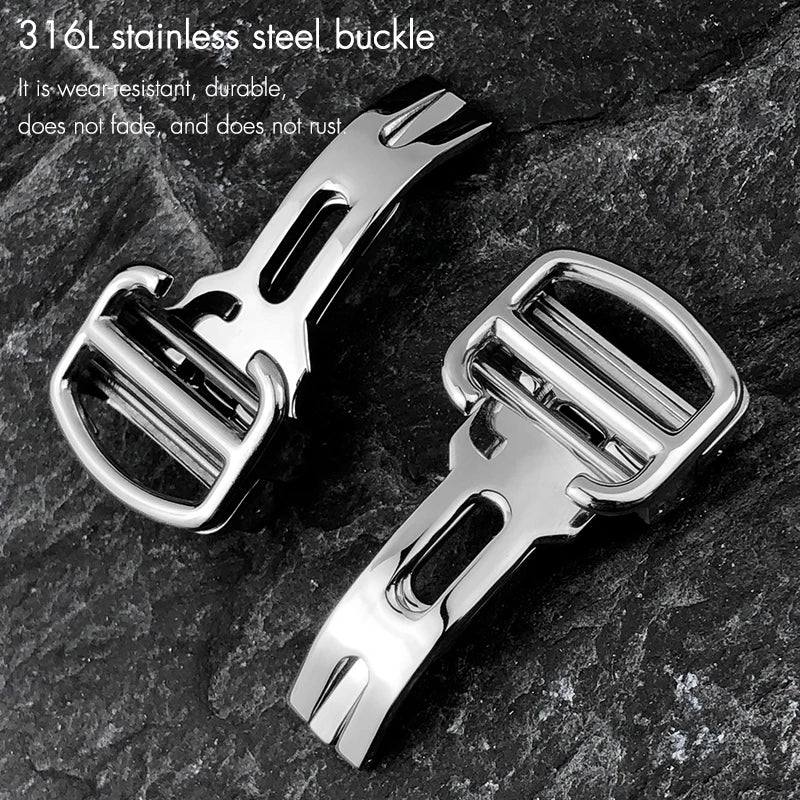 20mm 23mm 17mm 19mm Luxurious Crocodile Leather Watch Strap for Cartier Tank Solo Santos Watch Band American Alligator Men Women