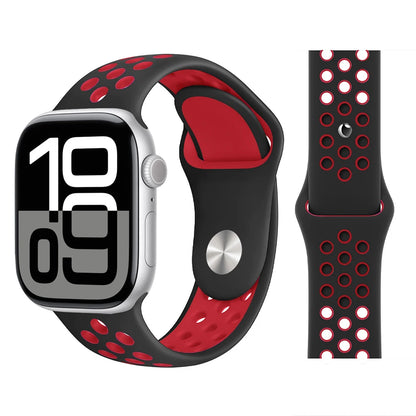 Bracelet en Silicone pour bracelets de montre Apple 46mm 44mm 45mm 40mm 41mm 42mm, Bracelet de Sport Correa iWatch série 11 10 9 SE 8 7 6 5