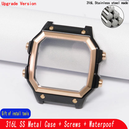 Bracelet de montre solide en acier inoxydable 316L, pour montre Casio AE1200WH, modèle Royale, poli et brossé, bracelet en métal AE1200
