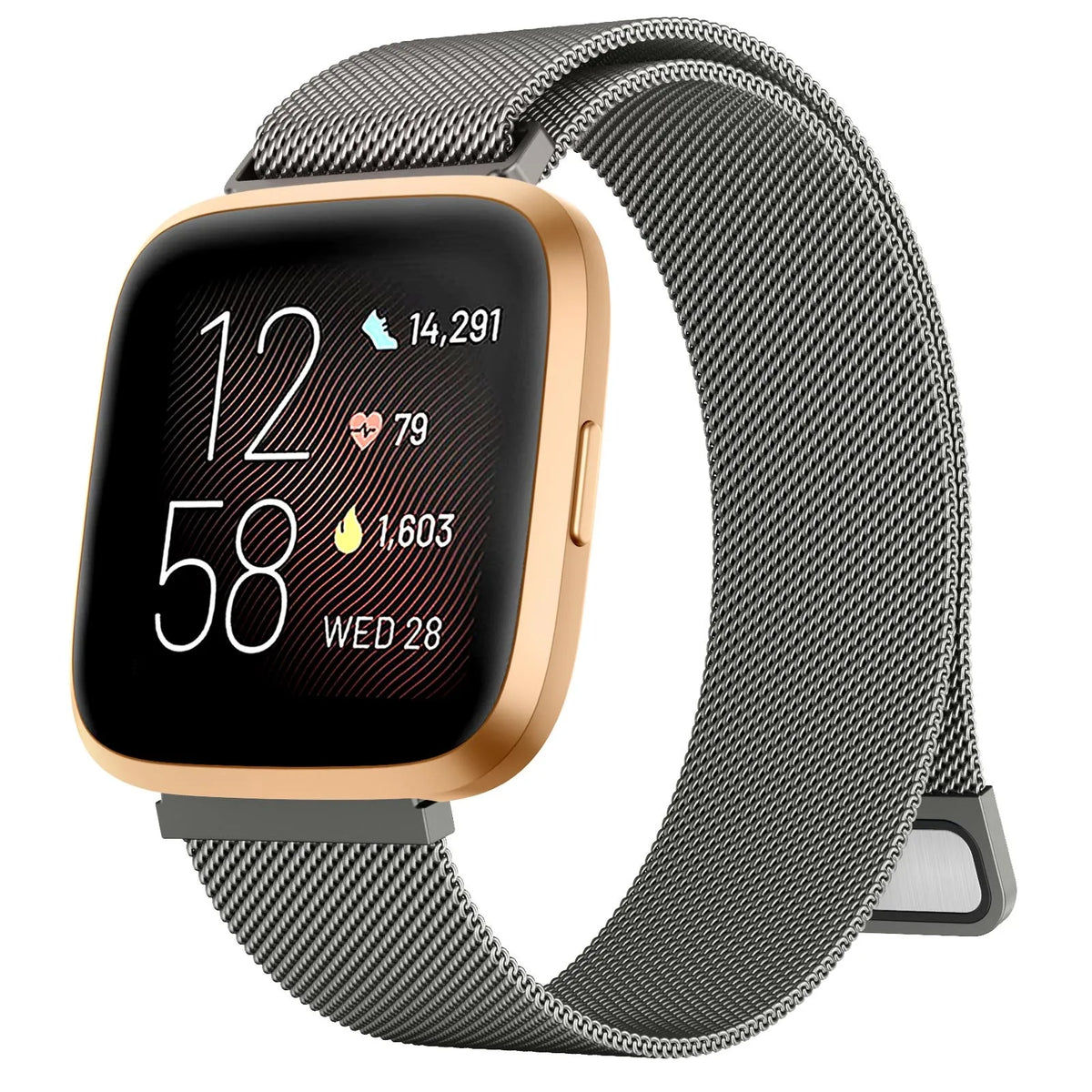 Bracelet magnétique en métal pour Fitbit Versa 1/Versa 2/versa 3/Versa 4, Bracelet pour Fitbit Versa Lite/Sense 2
