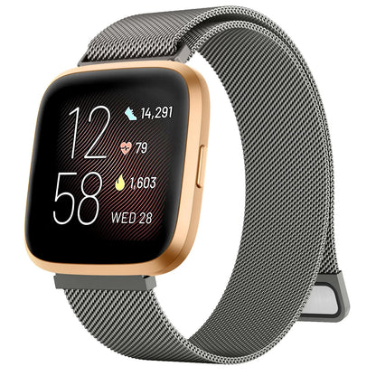 Bracelet magnétique en métal pour Fitbit Versa 1/Versa 2/versa 3/Versa 4, Bracelet pour Fitbit Versa Lite/Sense 2