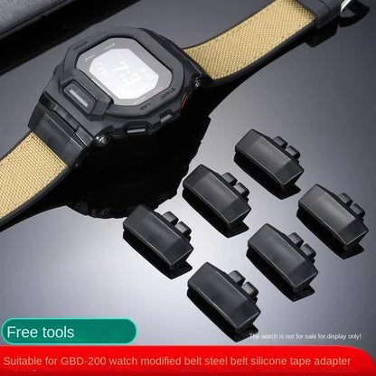 Modified Strap Adapter GR-B100-1A for Casio GBD-200SM GBD-200, G-Shock Connector, Rubber Strap, 24mm Metal Strap Conversion
