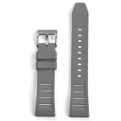 Bracelet de montre en caoutchouc FKM 20mm 22mm, souple, étanche, pour Huawei, Samsung, Seiko, Omega, avec attache rapide