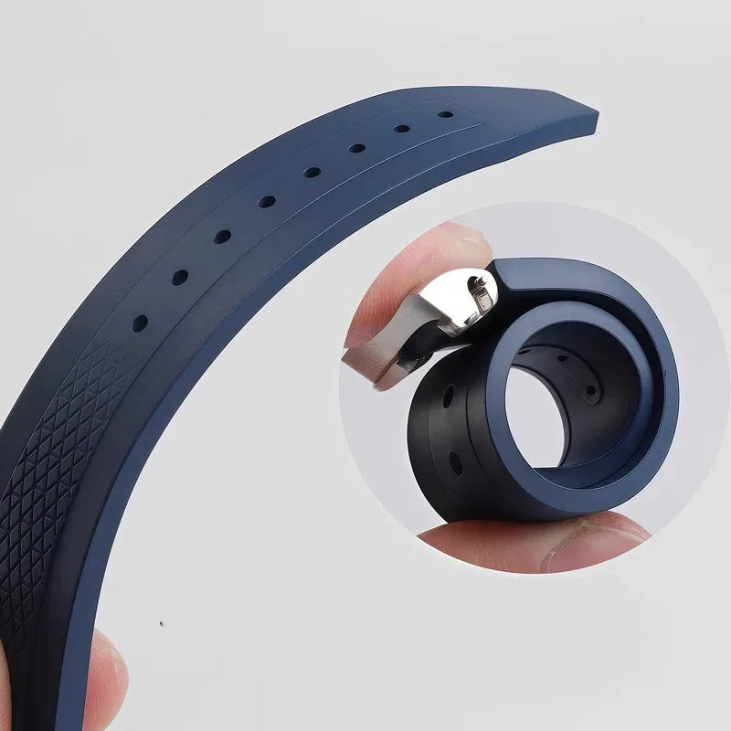 Nouveau bracelet de montre en caoutchouc fluoré hydroconquest L3.781/L3.883.4 bracelet de montre de sport Conquest + interface métallique 21mm