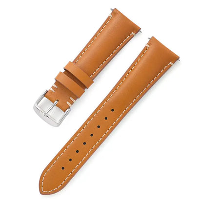 Bracelet en cuir vintage 18mm 20mm 22mm 24mm, universel, à dégagement rapide, rétro, de remplacement, pour toutes les montres