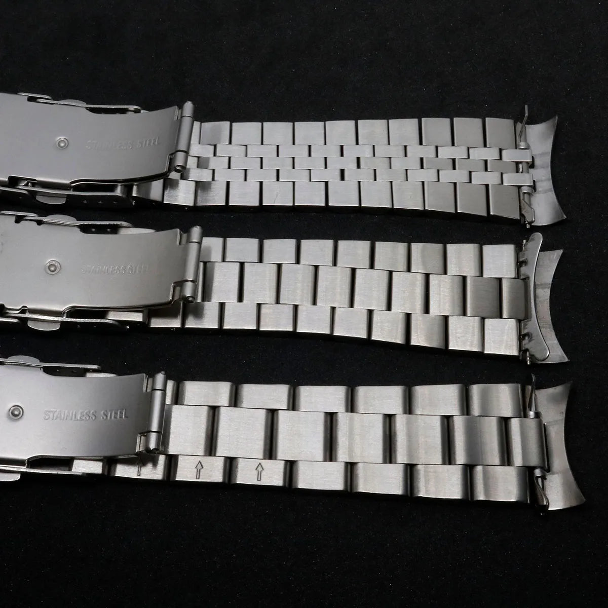 Bracelet incurvé pour Seiko, bracelet de montre de luxe en acier inoxydable massif, 18/19/20/21/22/24/26mm, ceinture d'extrémité Arc, accessoires de montre pour hommes