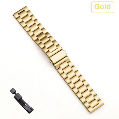 Bracelet en acier inoxydable, 18mm 20mm 22mm, pour Garmin Vivoactive 3 4 4s 5 6, montre Venu 2 2S 3S SQ Forerunner 245, Bracelet en métal