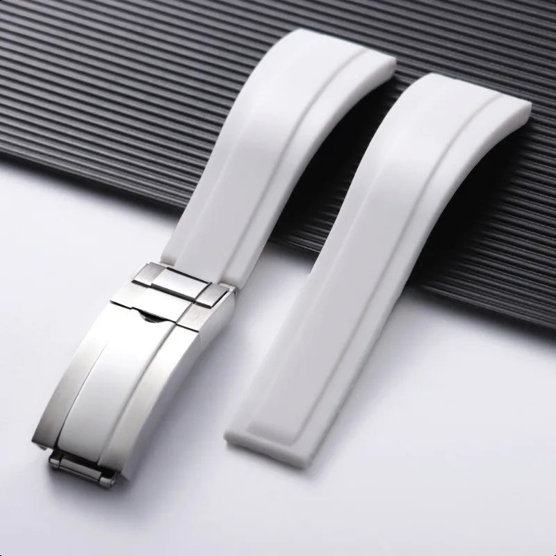 For Rolex 20mm Silicone Strap for Rolex Water Ghost Daytona Submariner, Rubber Silicone Watch Strap, Waterproof Bracelet