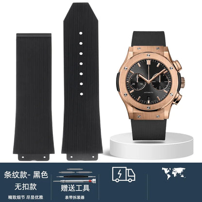 Cinturino per orologio da uomo in nylon e silicone, 20 mm, 22 mm, 24 mm, impermeabile e traspirante, in gomma, accessori