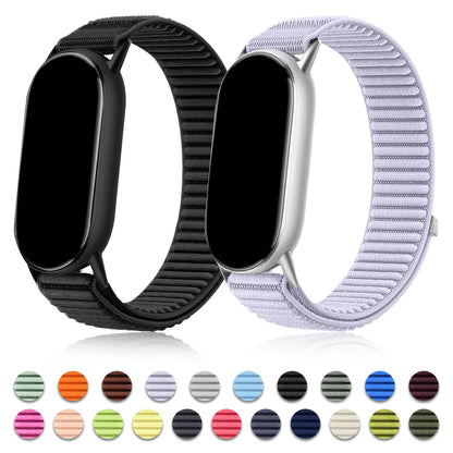 Bracciale intrecciato per Xiaomi Band 10 9 8, cinturino in nylon tessuto, accessori per Xiaomi Smart Band 10 9 8 edizione in ceramica