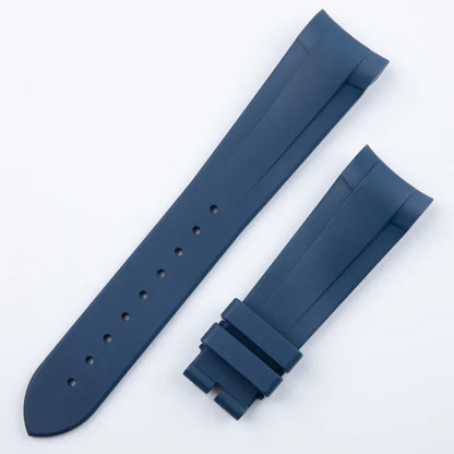 Bracelet de montre en caoutchouc fluoré FKM, extrémité incurvée de 22mm, pour bracelet Tudor Black Bay Pelagos, bracelet de montre Black Bay GMT ChronoHeritage, cadran de 41mm