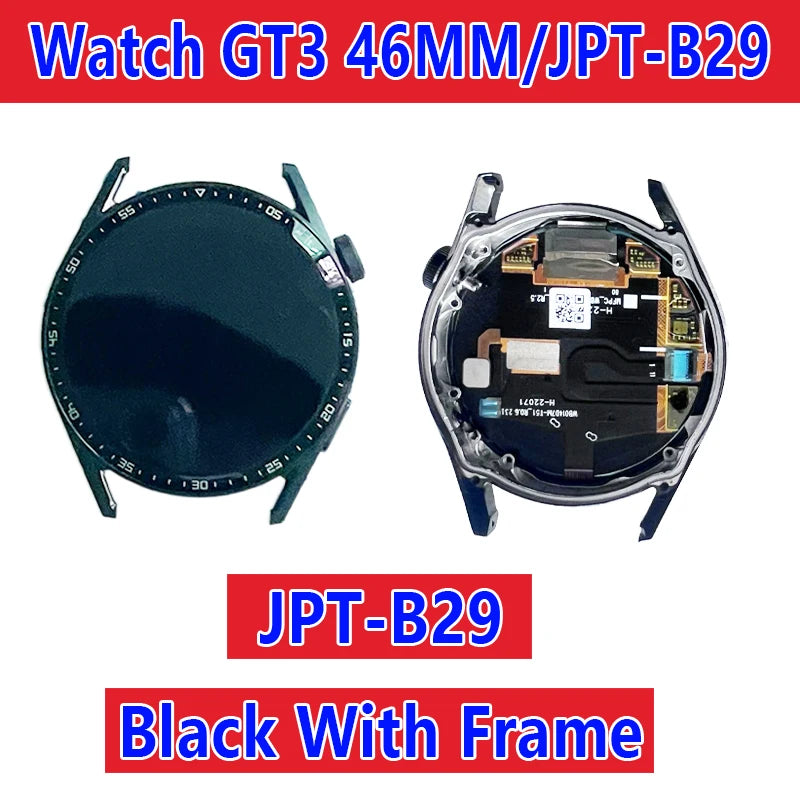 Pour Huawei Watch GT2 assemblage d'écran, montre GT2Pro, GT3, GT3Pro écran LCD, LTN-B19, VID-B99, JPT-B29, écran tactile MIL-B19