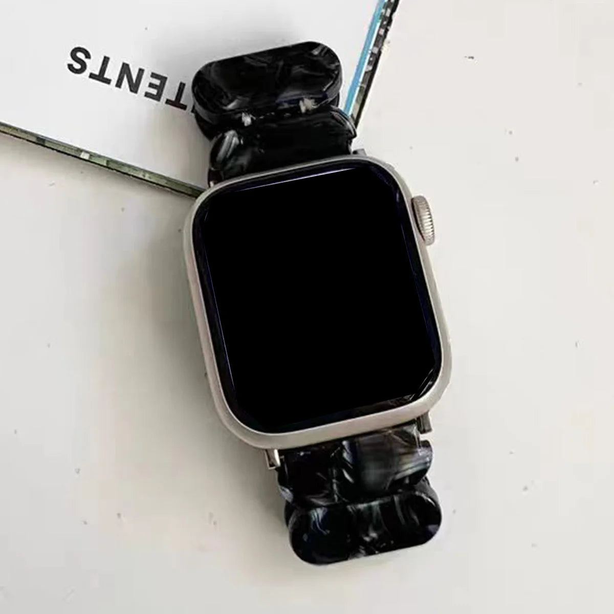 Cinturino in resina per Apple Watch 10, 40 mm, 44 mm, 46 mm, 49 mm, 45 mm, 41 mm, cinturino in nylon per iWatch Correa Series 11 9 8 7 SE Ultra2 3