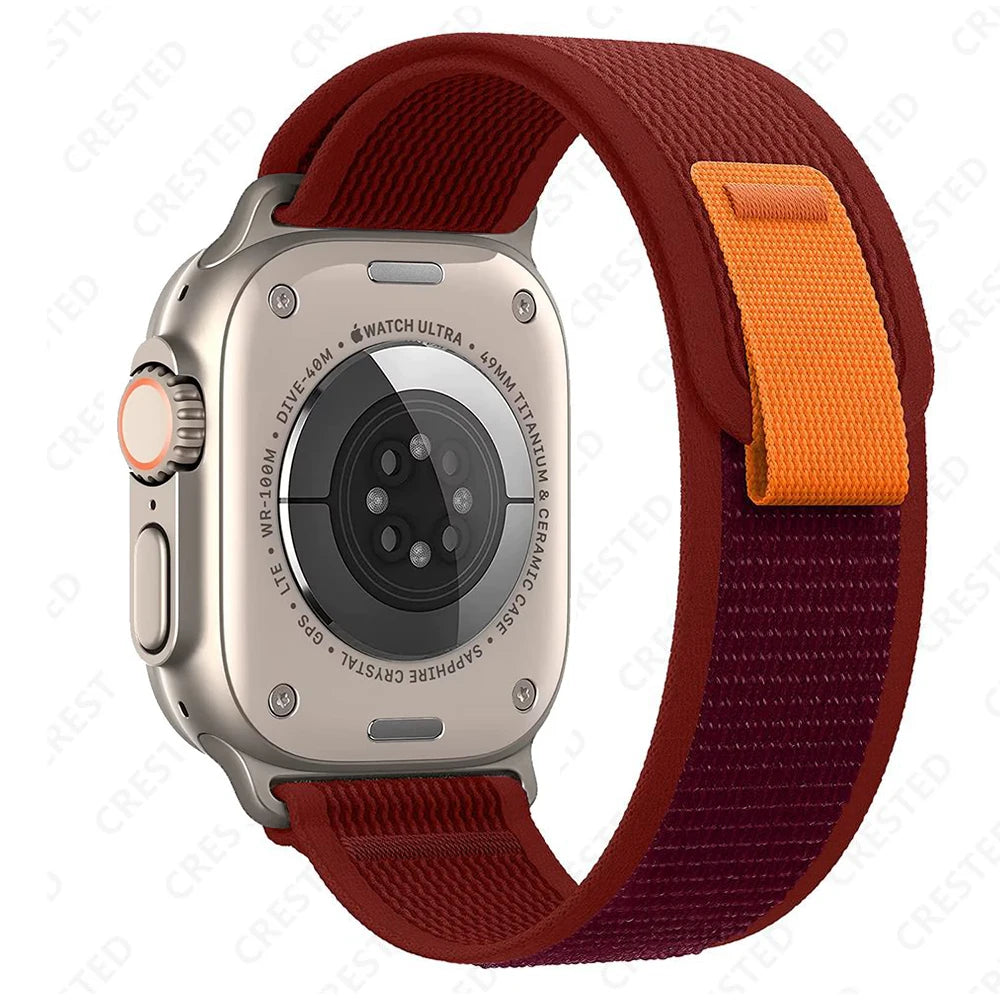 适用于 Apple Watch Ultra 3 2 的 Trail 回环式表带，49mm 46mm 44mm 45mm 40mm 41mm 42mm，兼容 iWatch 系列 11 10 SE 9 8 7 的表带 Correa