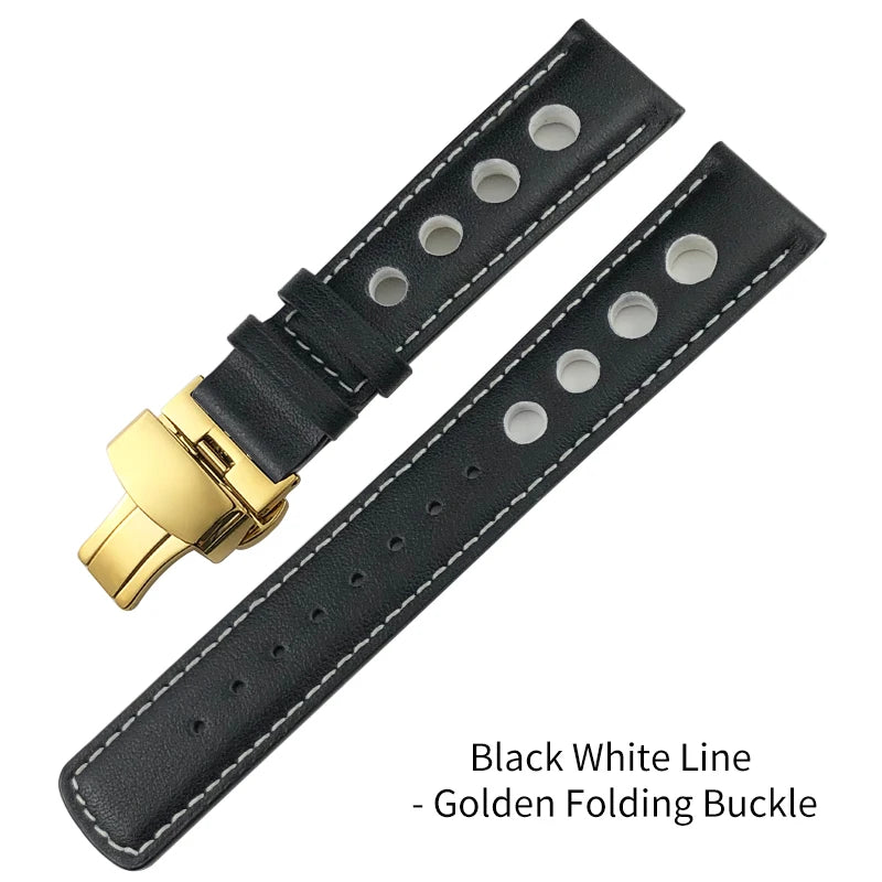 Bracelet de montre en cuir véritable pour hommes, 20mm, boucle papillon, pour Tissot T91 Racing Sports 1853 PRS516 T044