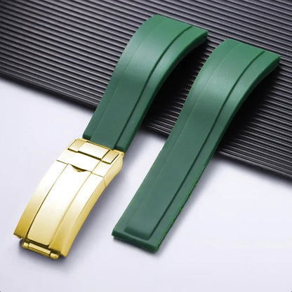 For Rolex 20mm Silicone Strap for Rolex Water Ghost Daytona Submariner, Rubber Silicone Watch Strap, Waterproof Bracelet