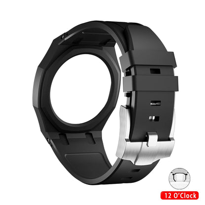 Kit de modification intégré pour Swatch x AP Royal Oak : Boîtier en céramique Pop + Bracelet en silicone pour convertir une montre de poche en bracelet de remplacement