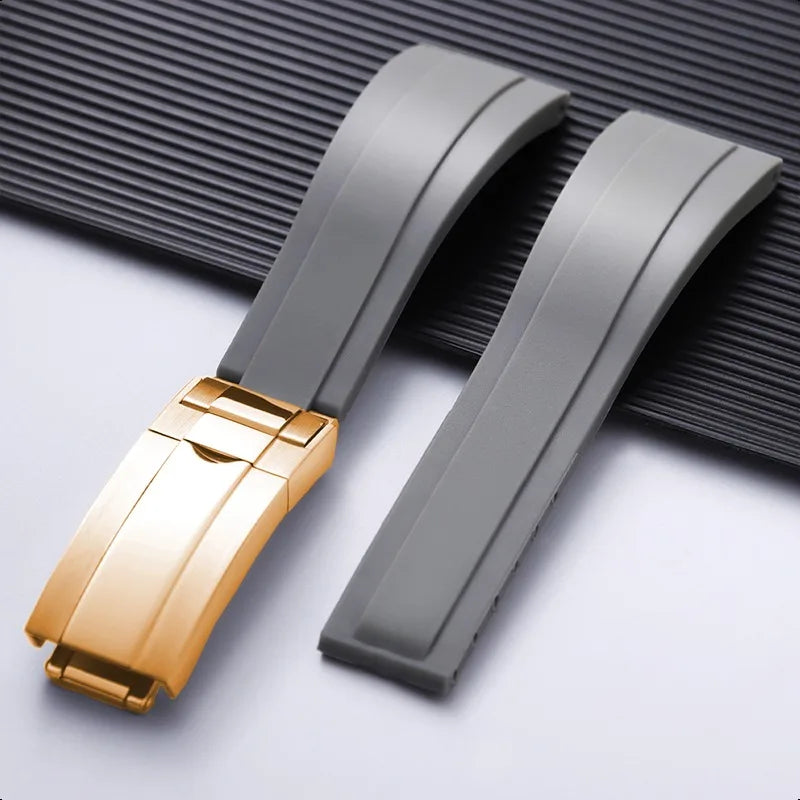 For Rolex 20mm Silicone Strap for Rolex Water Ghost Daytona Submariner, Rubber Silicone Watch Strap, Waterproof Bracelet
