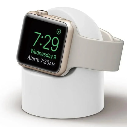 Supporto per caricabatterie Apple Watch Series Ultra/8/SE2/7/6/SE/4/3 49mm/45mm/44mm/42mm/41mm/40mm/38mm, Modalità Comodino in Silicone Resistente