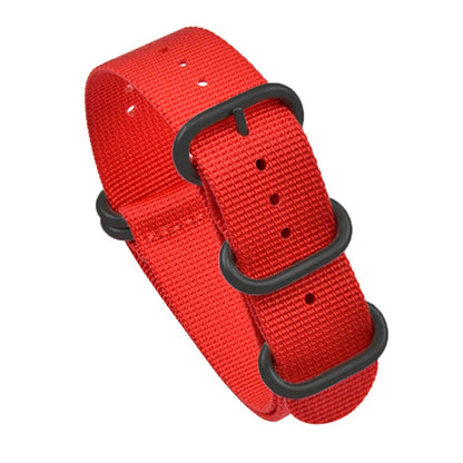 Bracelet en Nylon Noir de Haute Qualité pour Homme, Accessoire de Plongée à Rayures Militaires, pour Montre DW SeATM, 20mm 22mm