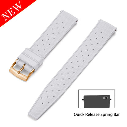 Premium FKM Rubber Watch Band Quick Release 18mm 20mm 22mm 24mm Rubber Watch Strap Smart Watch Bracelet