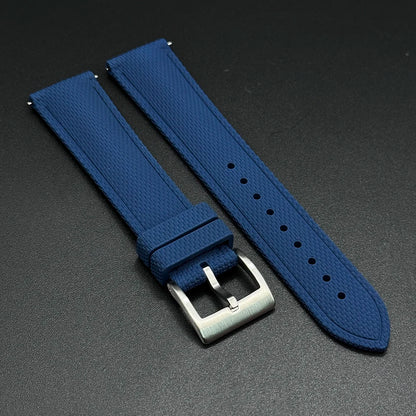 Cinturino per orologio in gomma intrecciata FKM, 20/21/22 mm, sgancio rapido, per Omega Seamaster 300 Speedmaster 007 Rolex, universale