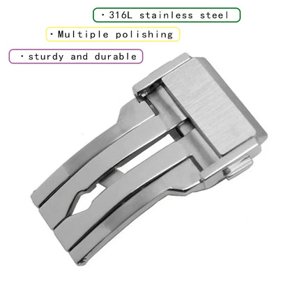 High-quality Natural Rubber Watch Strap, 29mm 17mm, for Hublot 45mm Big Bang 418 Sang Bleu II, Silicone Watchband, Folding Buckle