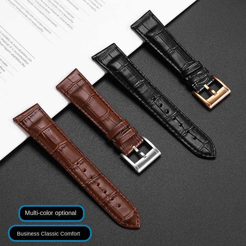 Men's personalized leather watch strap, watch band, custom accessory, Hamilton VENTURA Series, H24515551, H24515591, 21mm