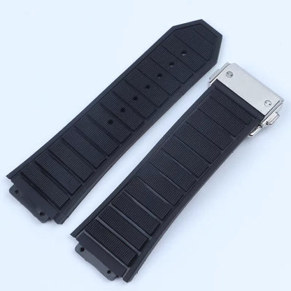 19*29mm 19*27mm for Hublot King Power UNICO Big BANG Watch Strap Silicone Rubber Band Interface Replacement Strap with Tool