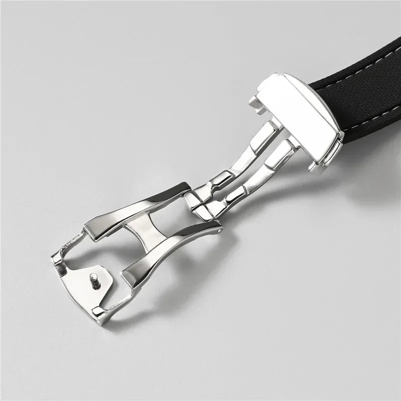 Cinturino in gomma fluorurata per Omega Seamaster 20mm 21mm 22mm FKM, cinturino universale a sgancio rapido, accessori per Rolex e Tudor