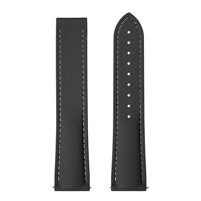 Bracelet montre en caoutchouc florocarbone - avec ou sans Surpiqures / Rapide / Déployante