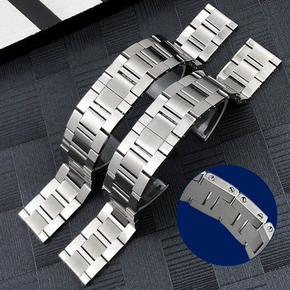 Cinturino per orologio in acciaio inossidabile di qualità SION L, cinturini per orologio, prezioso Cartier Solo incluso, 14mm, 16mm, 18mm, 20mm, 23mm, 20.5mm