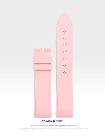 Premium Quality Cartier Dumont Replacement Watch Strap - Fluoroelastomer Rubber Quick Release Medium Large for Women