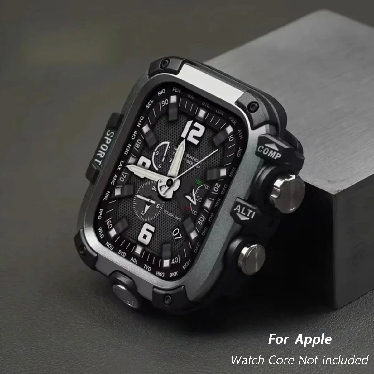 Custodia in lega di alluminio per Apple Watch Series 9 8 7 45 mm per iWatch 654SE 44 mm