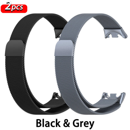 Bracelet Milanese Loop en Acier Inoxydable pour Xiaomi Mi Band 10 9 8 NFC – Accessoires pour Bracelets Connectés Xiaomi Mi Band 10 9 8