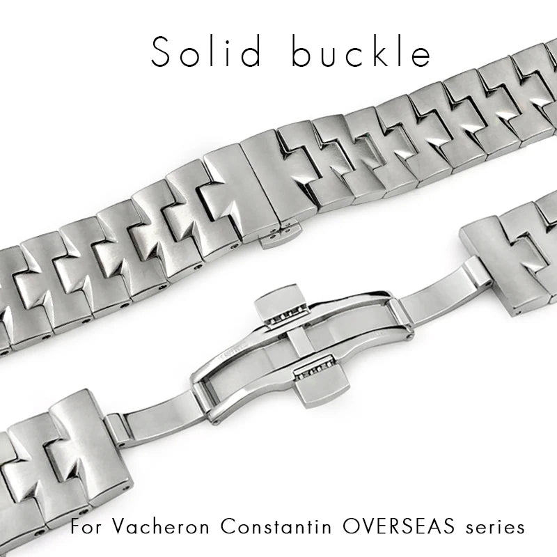 Bracelet de montre en acier inoxydable 7mm 8mm pour montres Vacheron Constantin VC 4500V 5500V 7900V, bracelet à dégagement rapide, bouche convexe