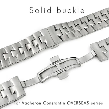 Bracelet de montre en acier inoxydable 7mm 8mm pour montres Vacheron Constantin VC 4500V 5500V 7900V, bracelet à dégagement rapide, bouche convexe