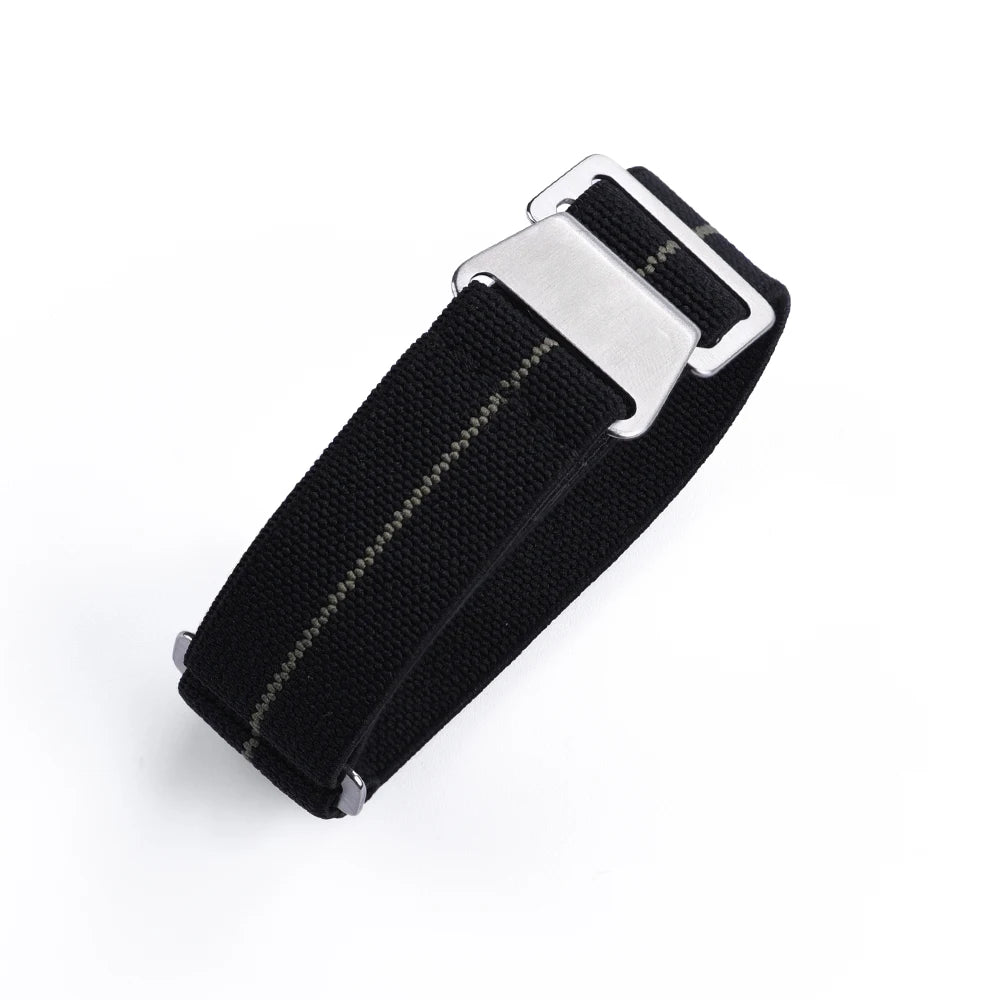 French Army Nylon Strap from the 60s, 20mm 22mm, for Parachute, Elastic, Nylon, Black, Blue, Green, Grey, Universal Fabric Watch Strap for Men