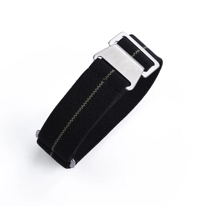 French Army Nylon Strap from the 60s, 20mm 22mm, for Parachute, Elastic, Nylon, Black, Blue, Green, Grey, Universal Fabric Watch Strap for Men