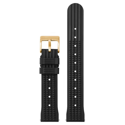 Watchdives – bracelet de montre gaufré en caoutchouc souple de qualité supérieure, 20mm 22mm, bracelet de remplacement à dégagement rapide, bandes unisexes durables en caoutchouc de Silicone