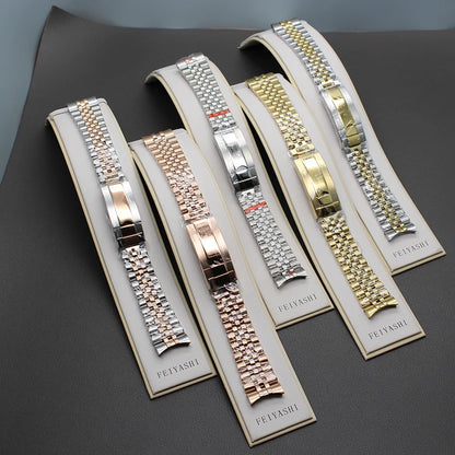 Bracciale di lusso in acciaio inossidabile, 20mm, per Datejust Air King Oyster SUB GMT, cinturino di ricambio da uomo stile Jubilee