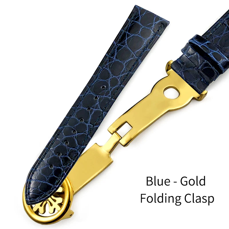 Luxurious Crocodile Leather Watch Strap, 20mm 19mm 21mm 22mm, for Patek Philippe 5227 5146 5147, American Alligator Watch Band