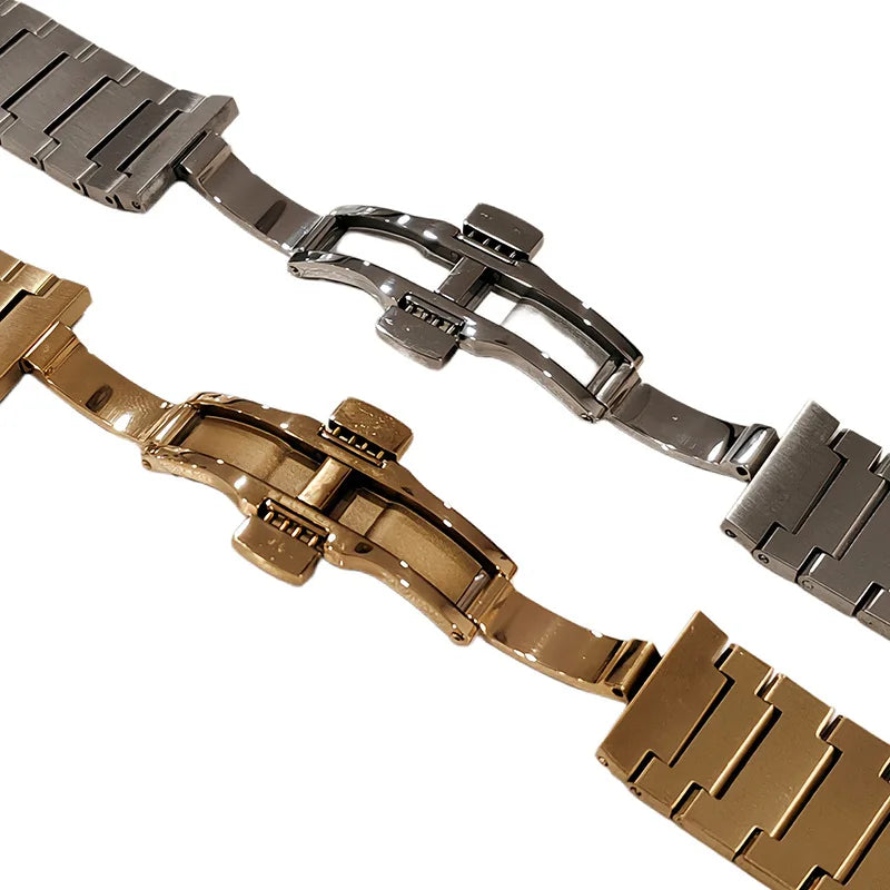 Bracelet de montre pour Tissot PRX Super Player T137410A/407A 26*12mm, articulation convexe, métal raffiné, argent, or, acier inoxydable