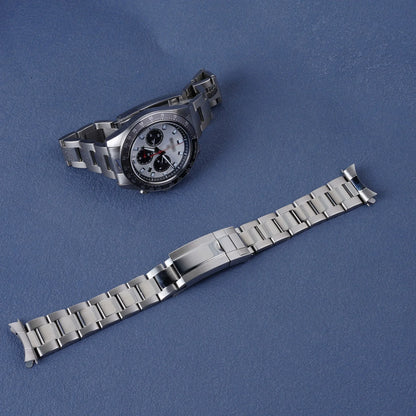 Rolamy 21mm bracelet de montre OysterStyle SION L fermoir de déploiement en acier inoxydable bracelet en argent pour SeATM KrasnoSSC911-917/SBDL091