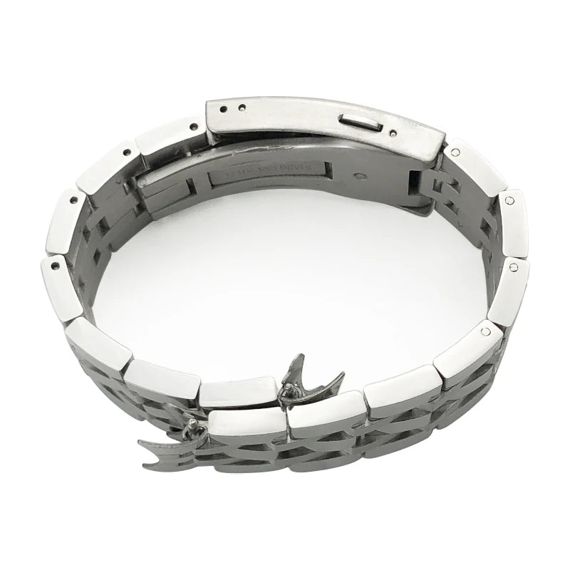 Cinturino per orologio in acciaio inossidabile argentato, 19mm 20mm, per Tissot T 1853 T41 T17 T006 PRC200 T014, estremità curva, fibbia a farfalla