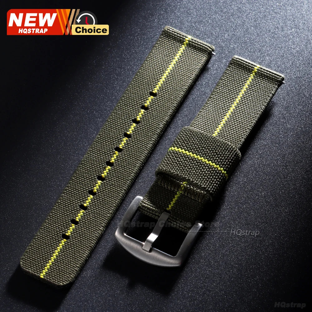 Nuovo cinturino per orologio elastico in nylon intrecciato, 18mm 20mm 22mm, universale, a sgancio rapido, per orologio militare, braccialetto per donne e uomini