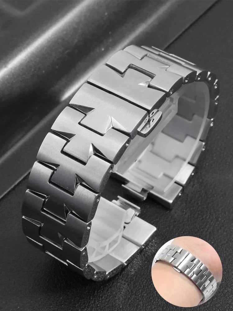 Bracelet de montre en acier inoxydable pour homme, accessoires de montre à l'étranger, bracelet pour VACHERON CONSTANTIN VC 47660/47040, 24mm * 7mm
