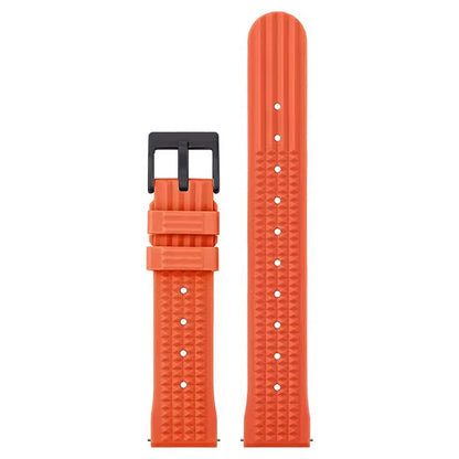 Watchdives – bracelet de montre gaufré en caoutchouc souple de qualité supérieure, 20mm 22mm, bracelet de remplacement à dégagement rapide, bandes unisexes durables en caoutchouc de Silicone