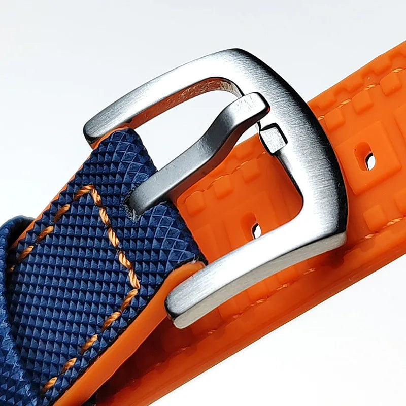 Nylon Fiber and Rubber Watch Strap - Universal